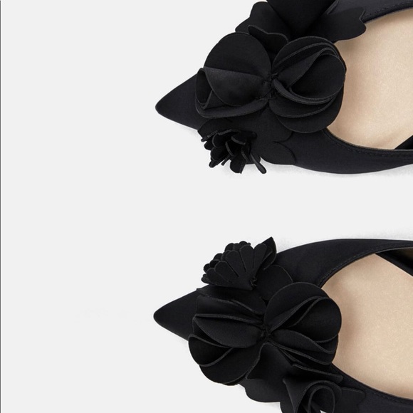 Zara floral heels sz 6 - Picture 5 of 6